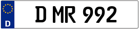 Trailer License Plate